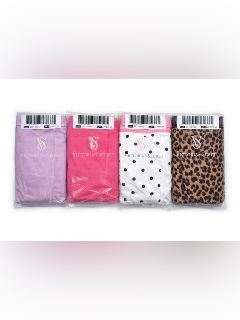 Victoria’s Secret Logo Cotton High Waist Boxer Brief Bundle Sz. Large NWT 4